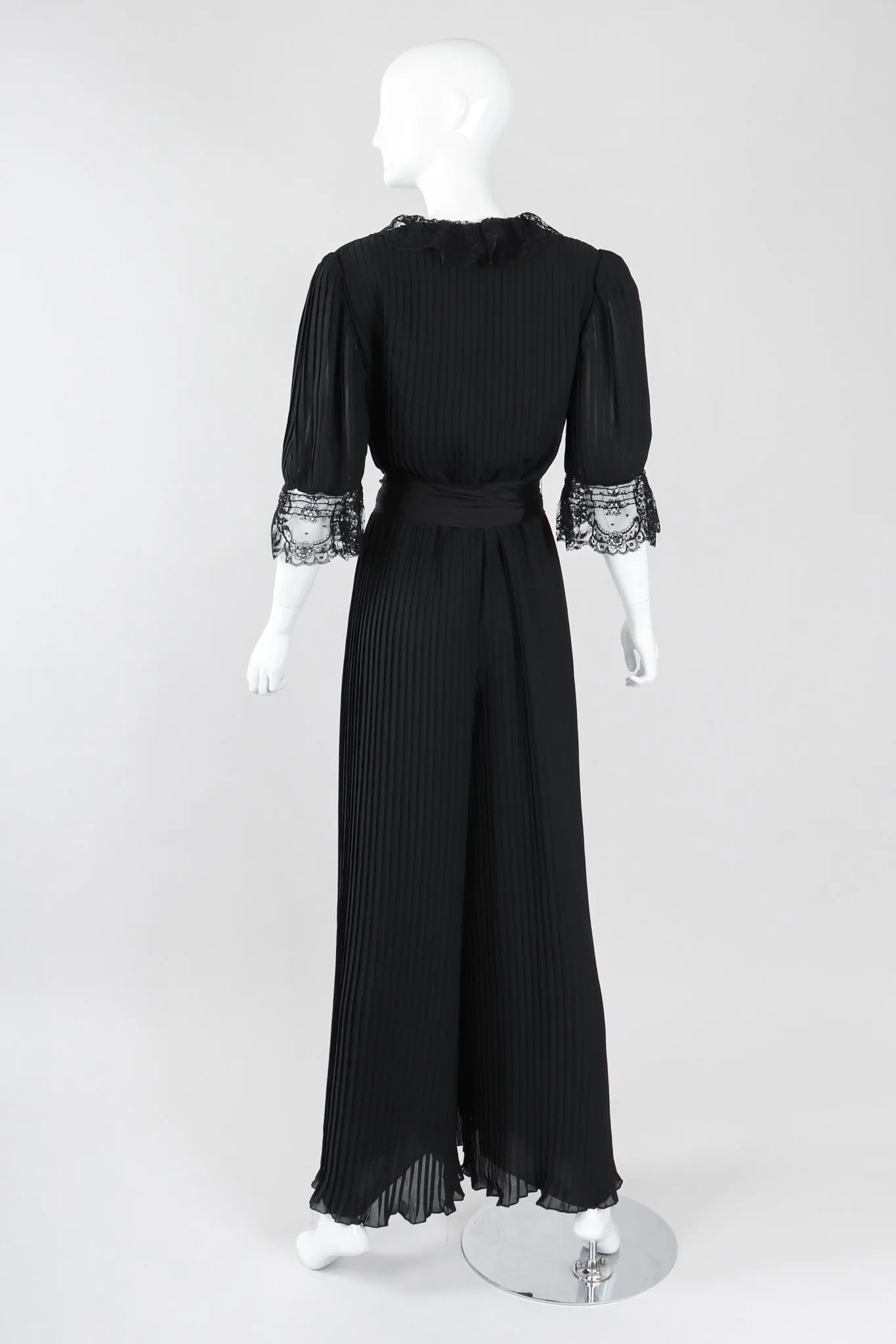 Pleated Negligée Jumpsuit