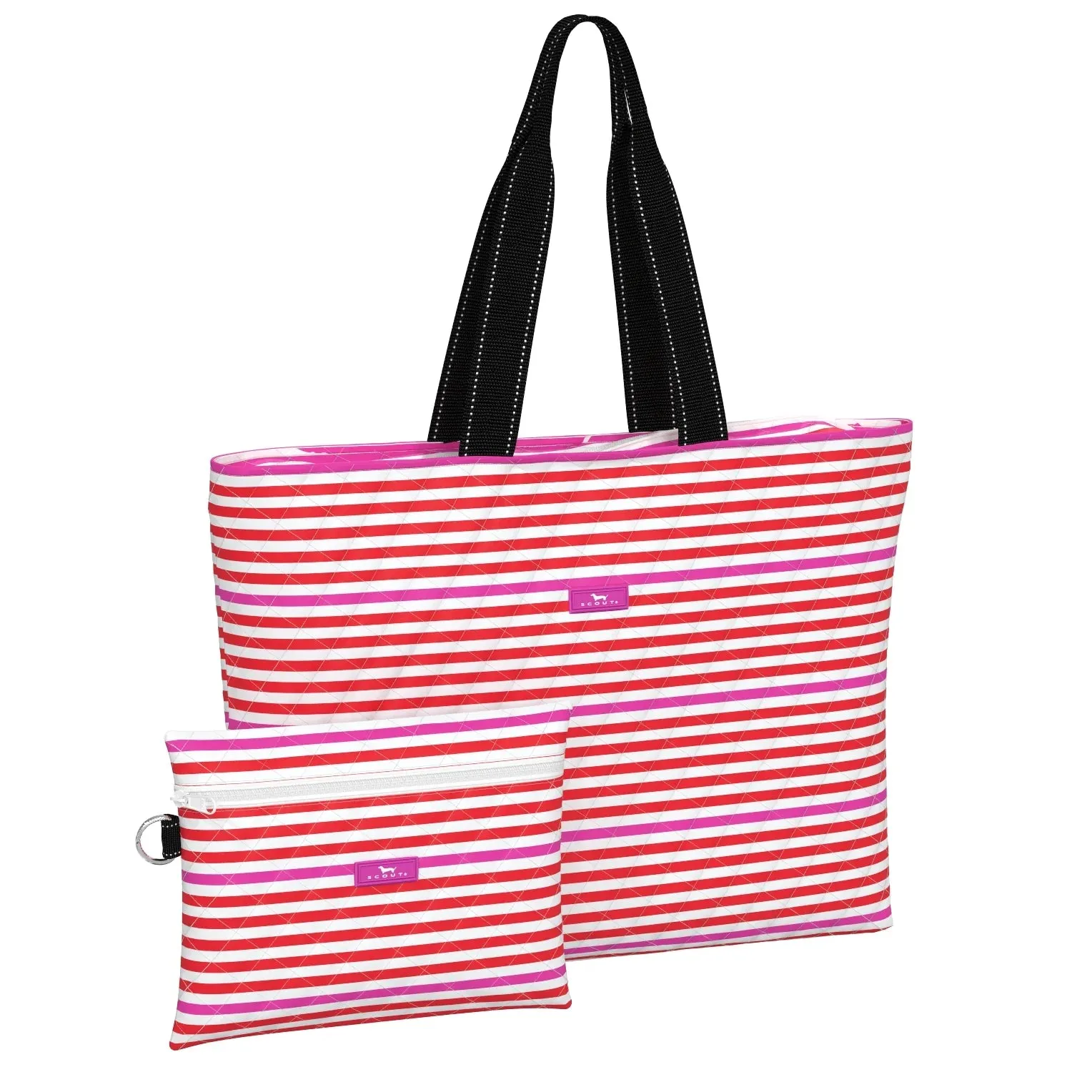 Plus 1 Quilted Foldable Travel Bag Large- Ready to Jingle
