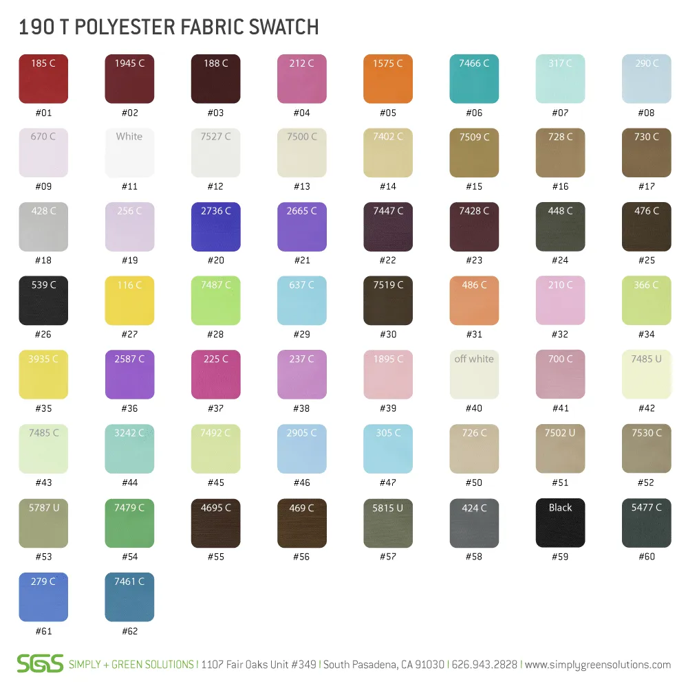 Polyester Compact Button Tote Attached *Fully Customizable* Bag Ban Approved
