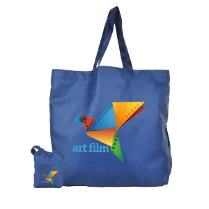 Polyester Compact Button Tote Detached *Fully Customizable* Bag Ban Approved