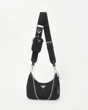 Prada Black Nylon 2005 Re-Nylon Edition Crossbody Bag