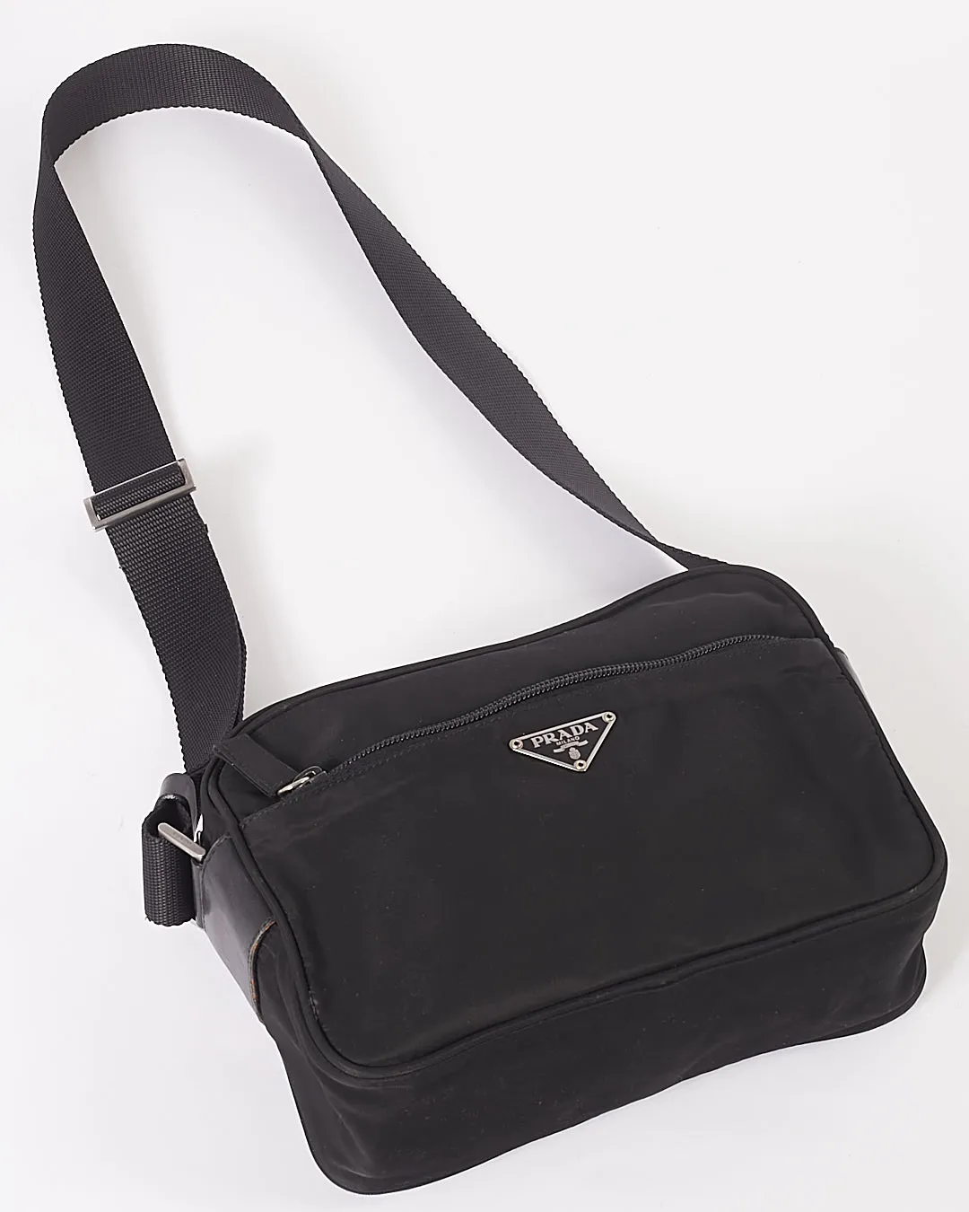 Prada Black Nylon Tessuto Camera Bag