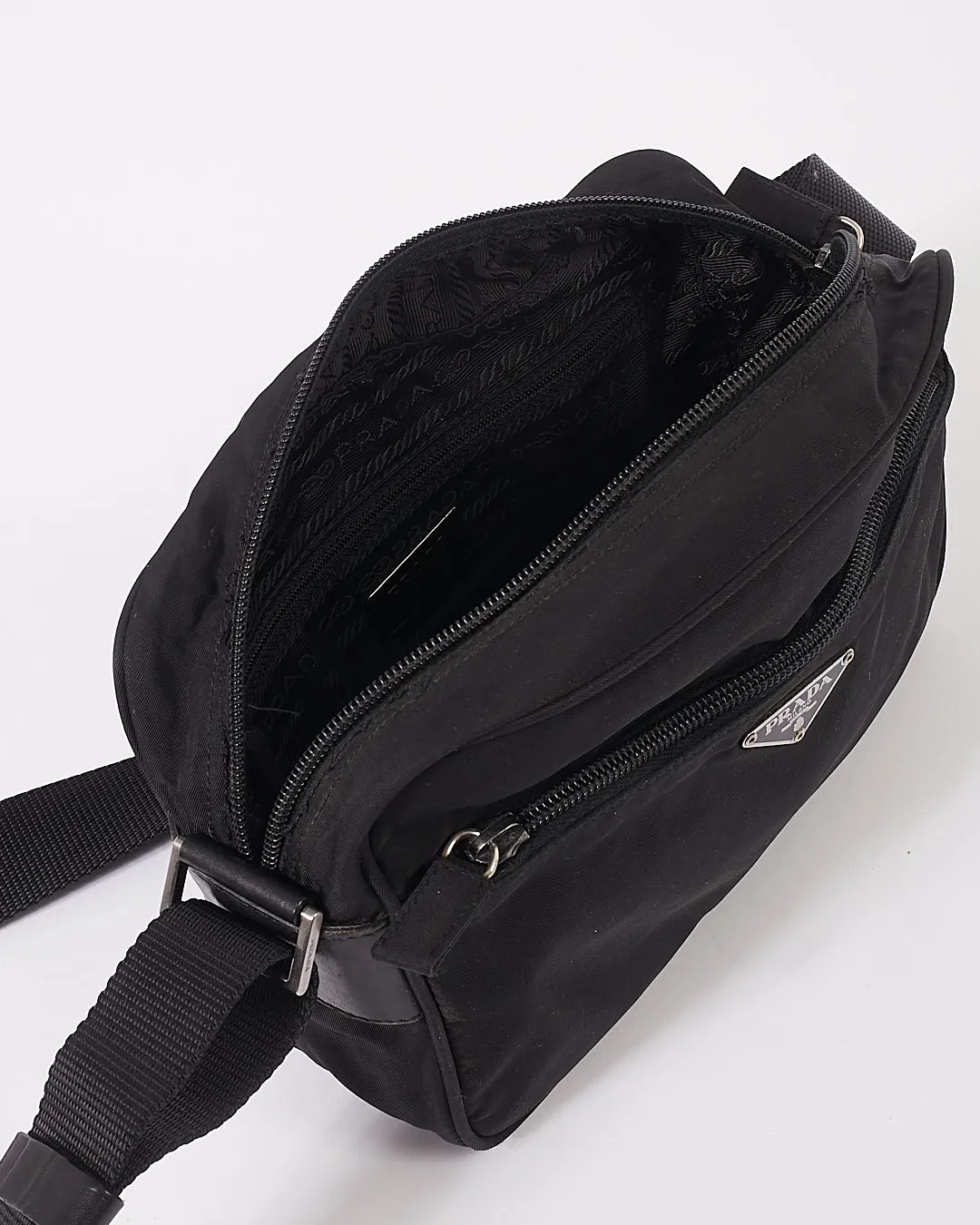 Prada Black Nylon Tessuto Camera Bag