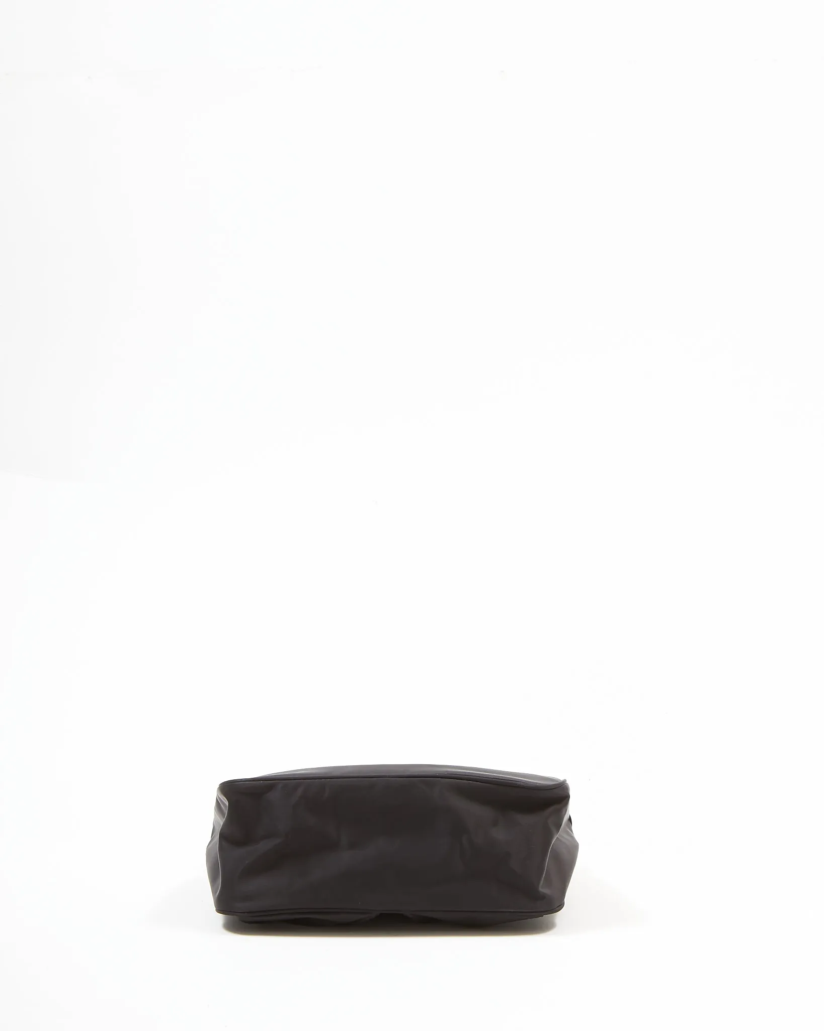 Prada Black Nylon Tessuto Two Pocket Crossbody Bag
