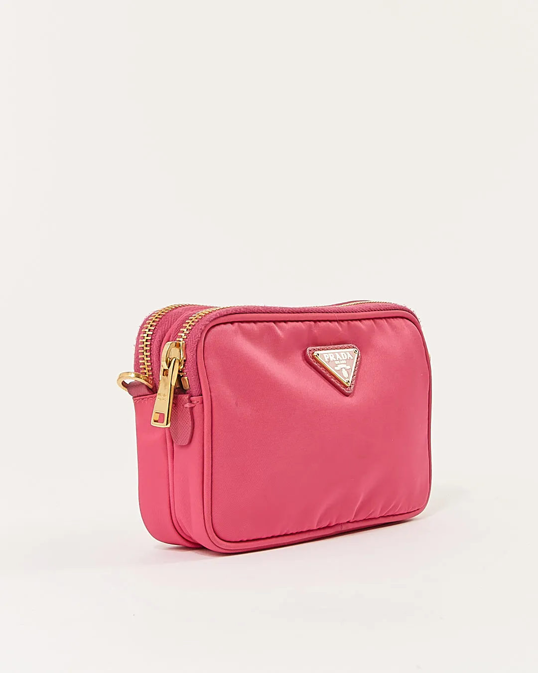 Prada Pink Nylon Tessuto Mini Crossbody Bag
