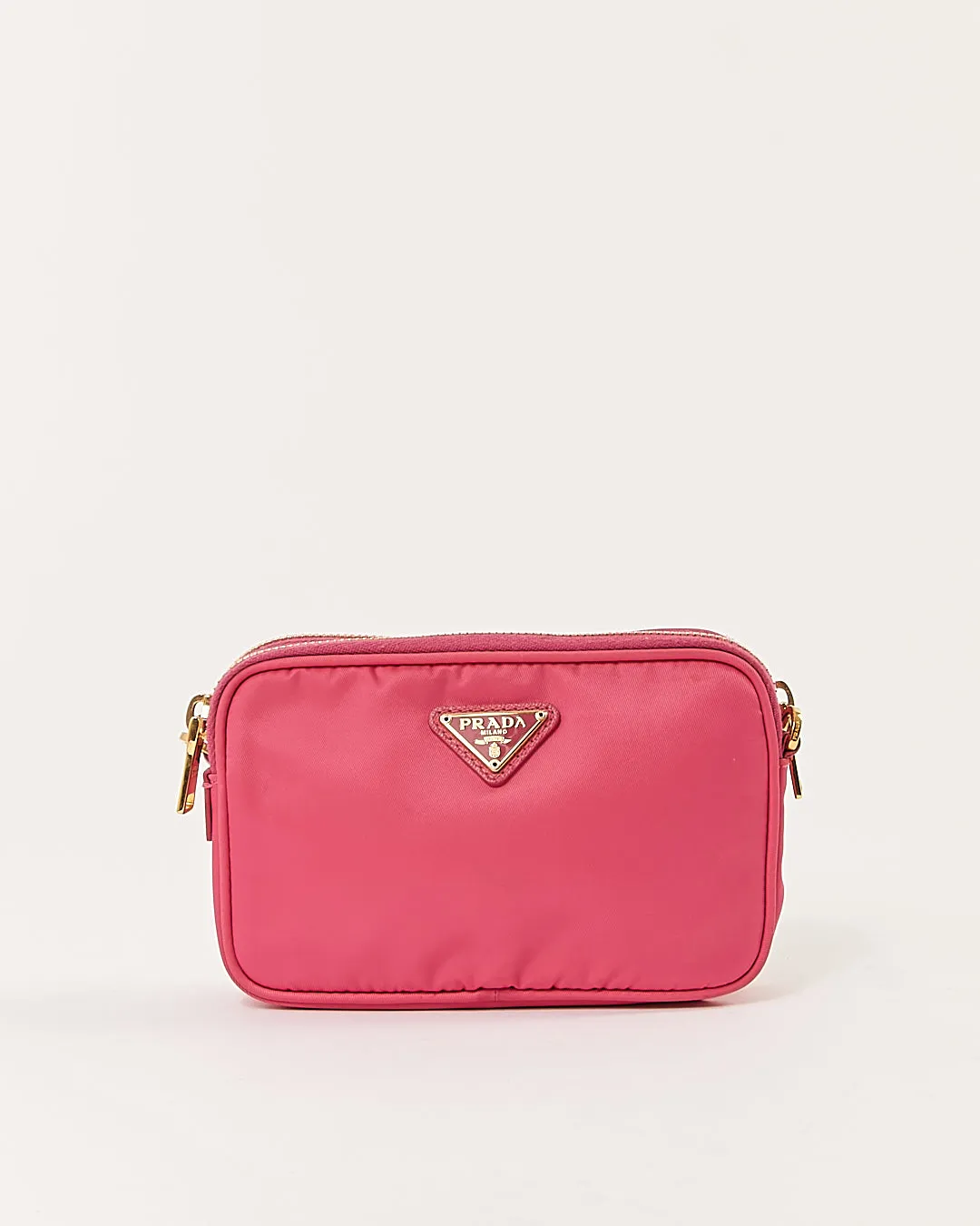 Prada Pink Nylon Tessuto Mini Crossbody Bag