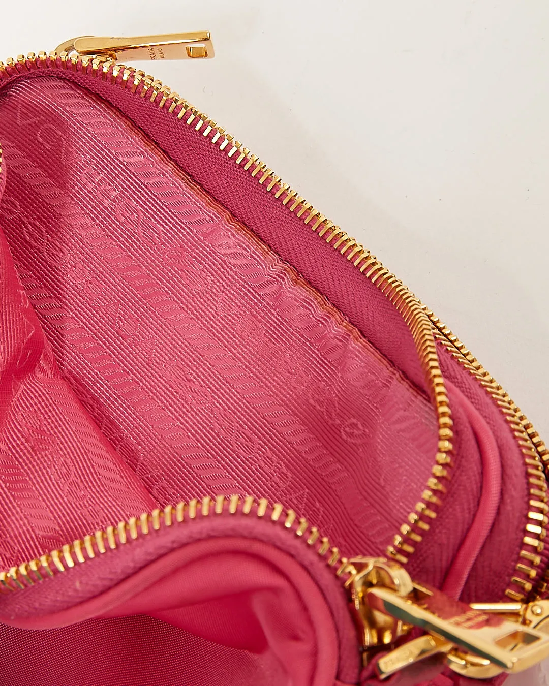 Prada Pink Nylon Tessuto Mini Crossbody Bag