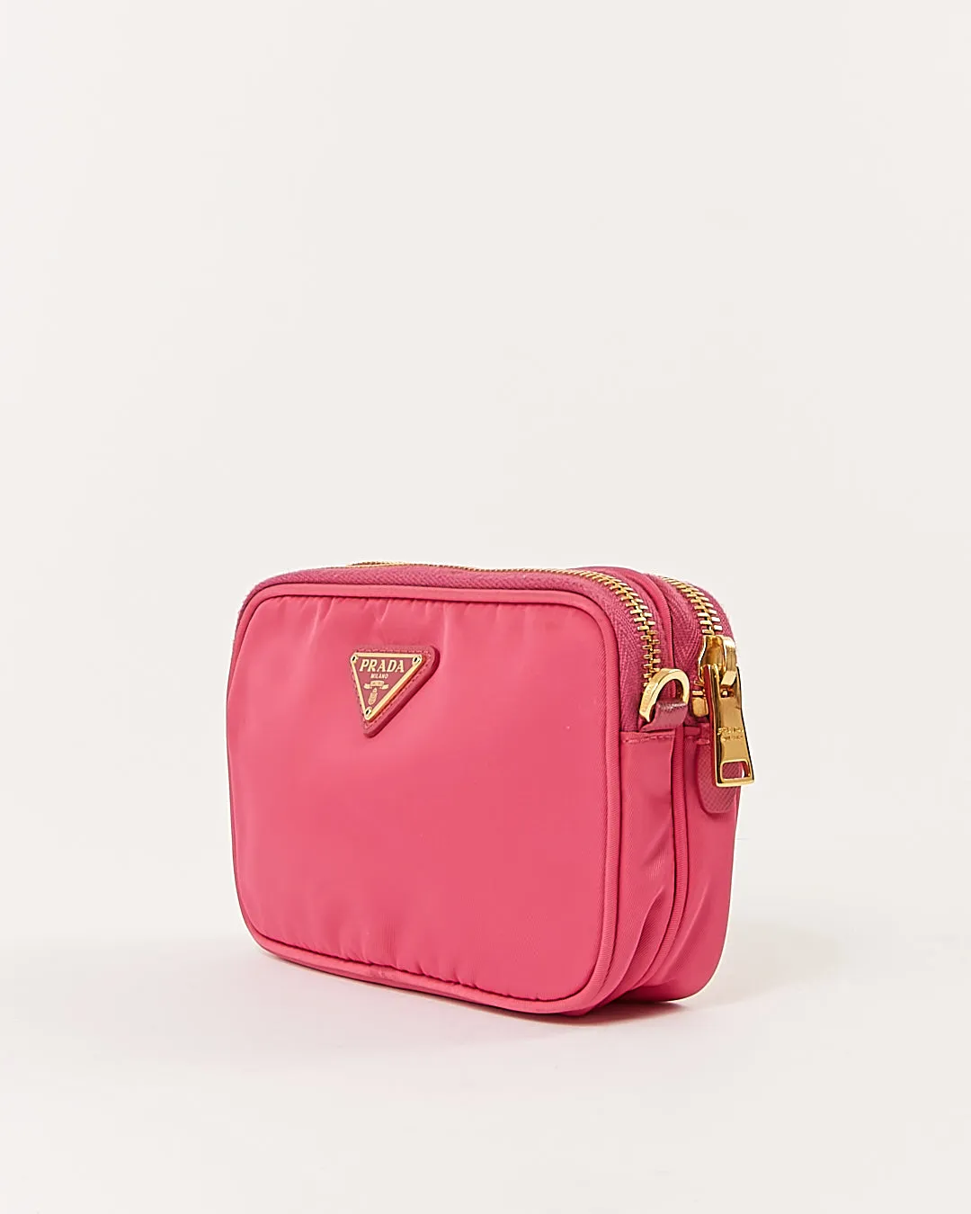 Prada Pink Nylon Tessuto Mini Crossbody Bag