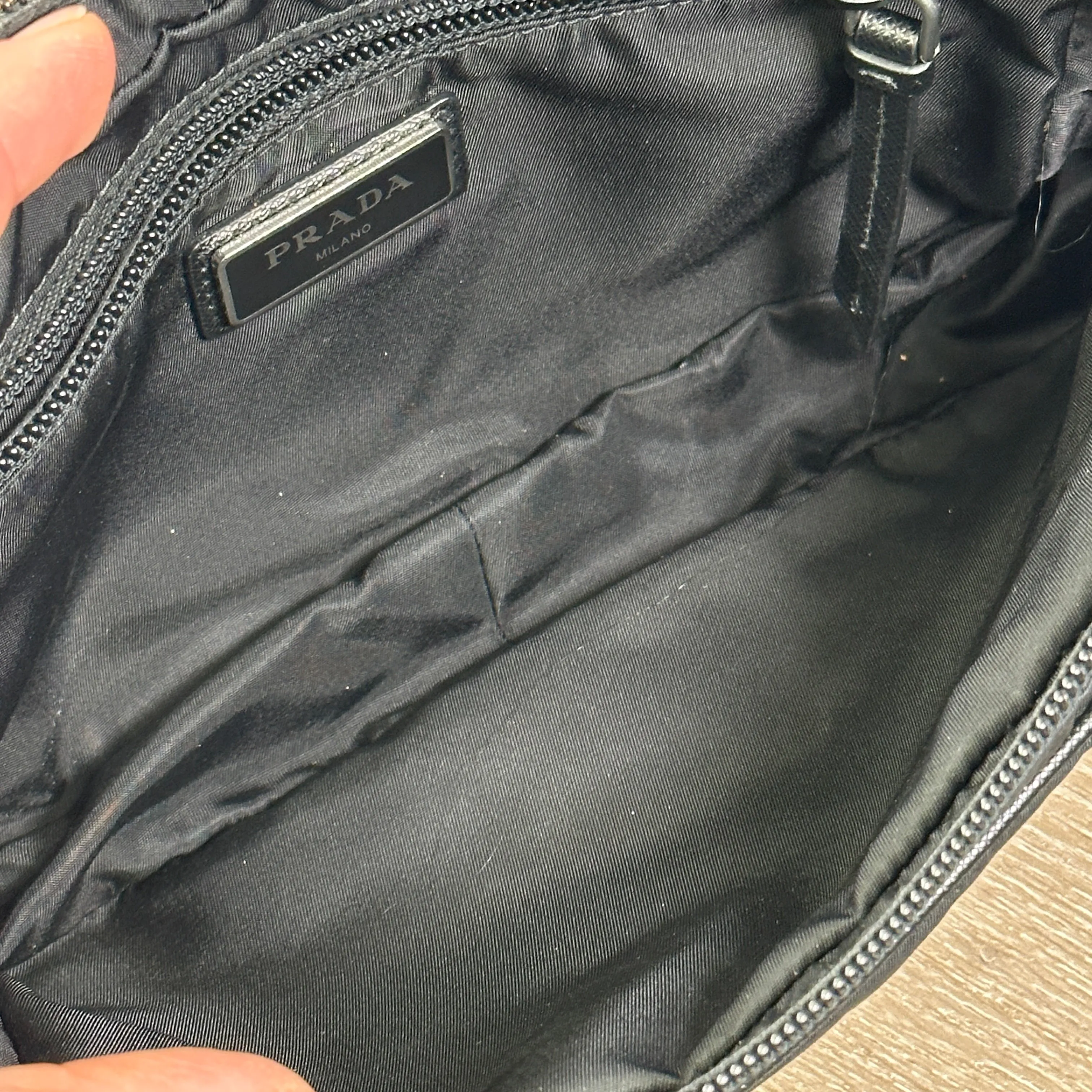 Prada Re-Nylon and Saffiano Leather Belt Bag