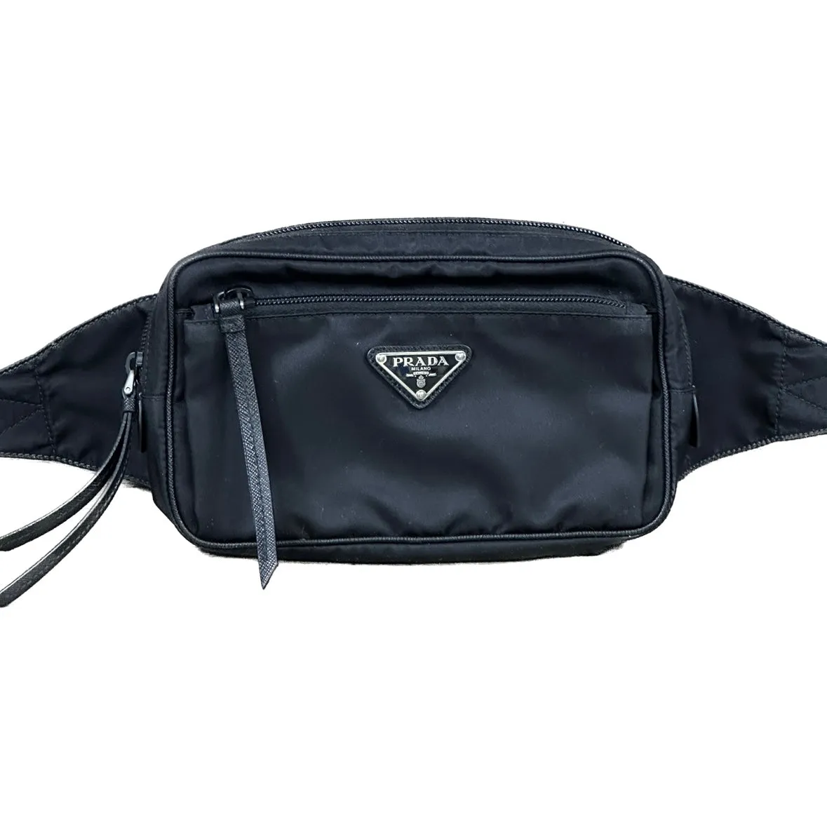 Prada Re-Nylon and Saffiano Leather Belt Bag