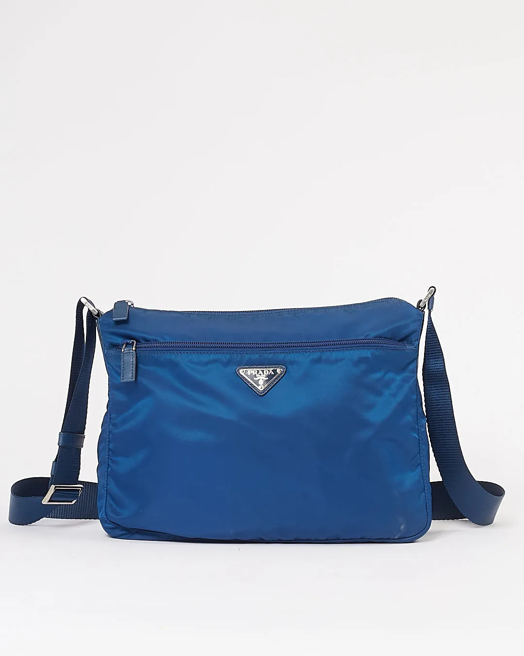 Prada Royal Blue Nylon Tessuto Messenger Bag