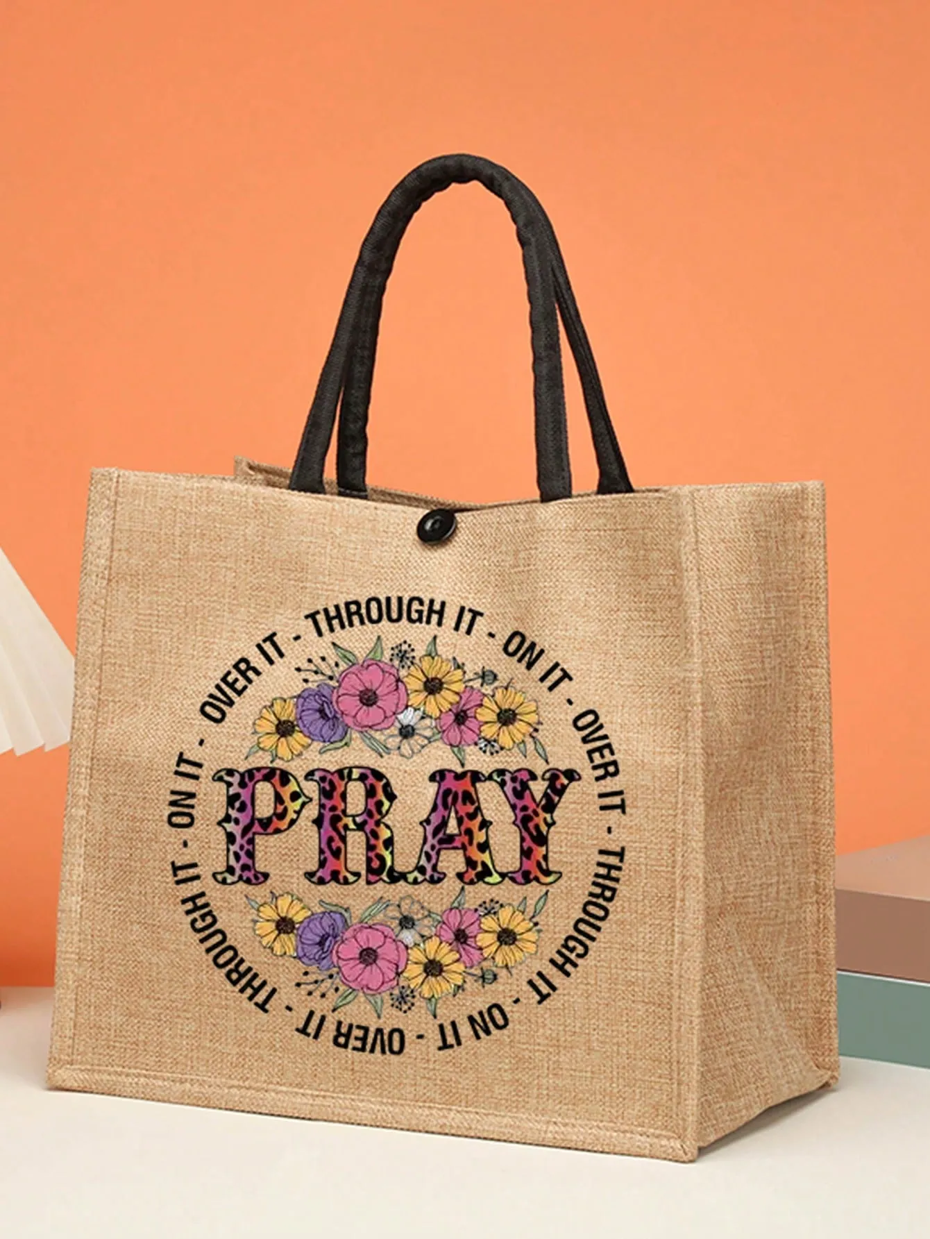 "Explore & Carry: 2pc Casual Canvas Tote Set for Everyday Adventures In Faith"