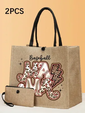 "Explore & Carry: 2pc Casual Canvas Tote Set for Everyday Adventures In Faith"