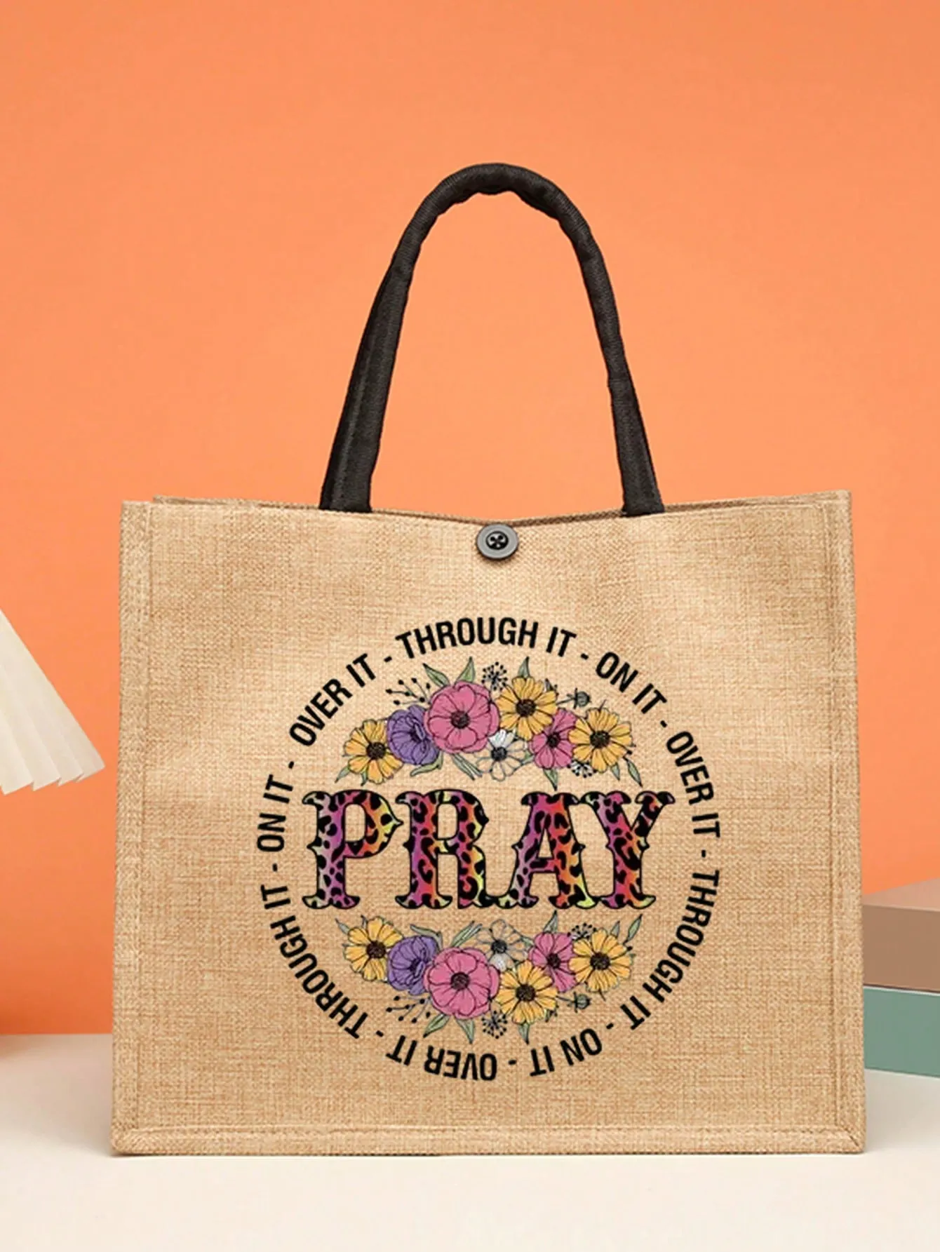 "Explore & Carry: 2pc Casual Canvas Tote Set for Everyday Adventures In Faith"