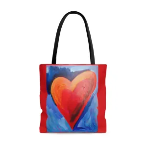 "Red Heart" Tote Bag