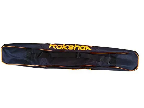 RAKSHAK Mortal 200 Starter Hockey Stick Bag (Black, Orange Mixer, Full Size)