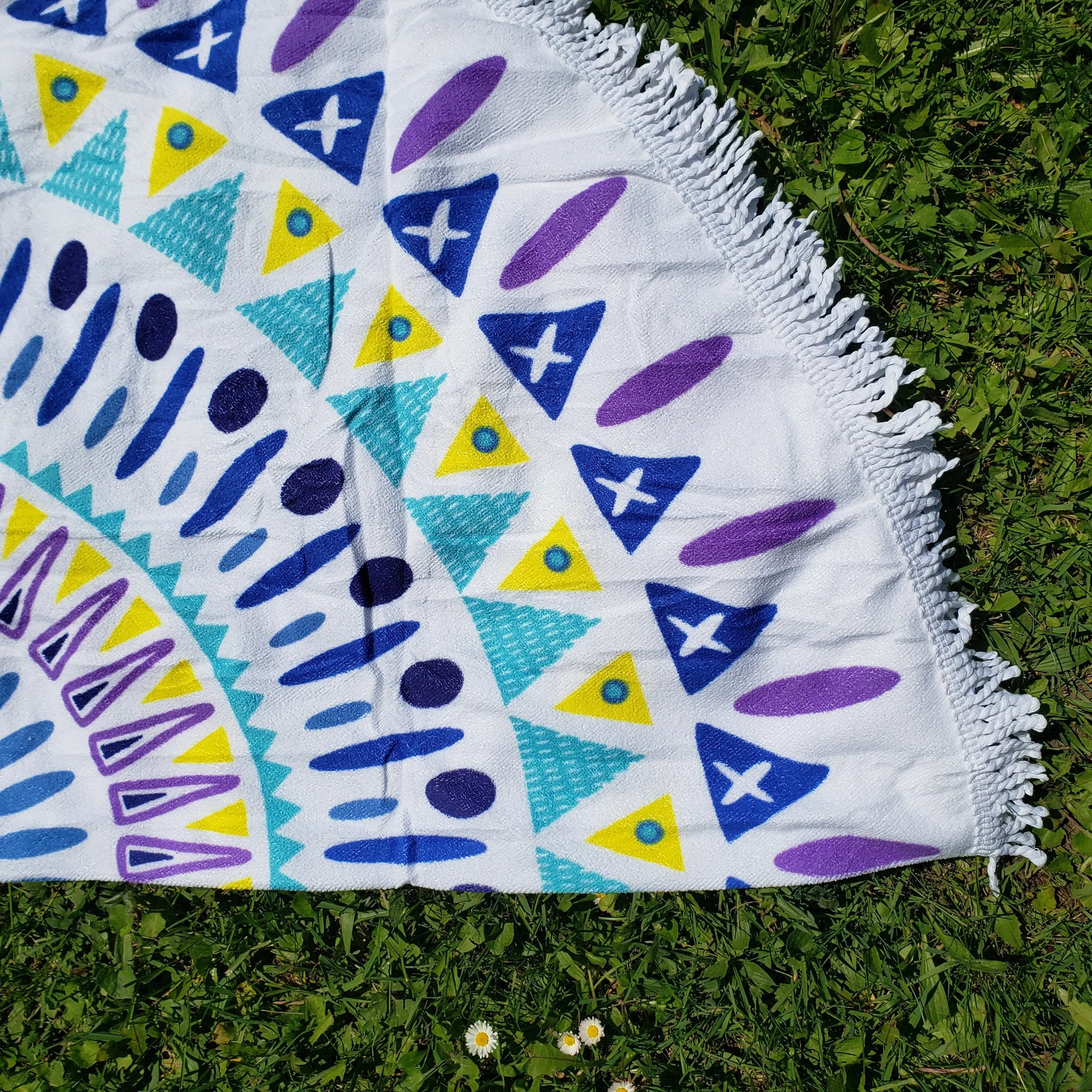 Round Beach Towels - SUNNY