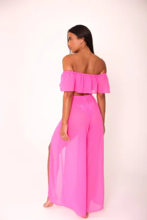 Ruffle trouser co-ord