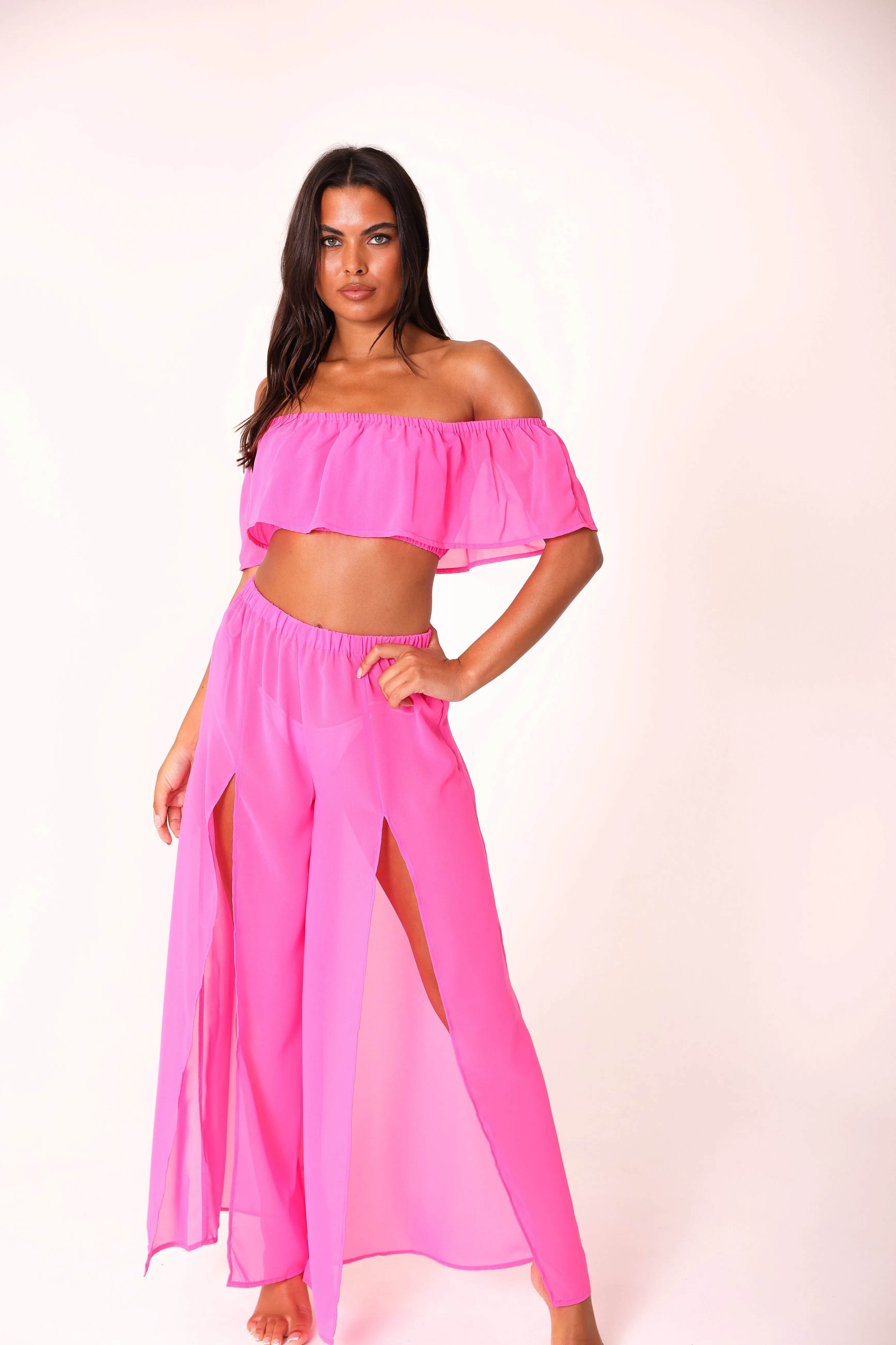 Ruffle trouser co-ord