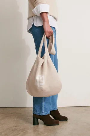 SACCOCHE-C JACQUARD MESH SHOULDER BAG