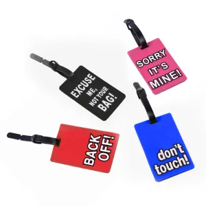 Sassy Sayings Funny Luggage Name ID Bag Tags