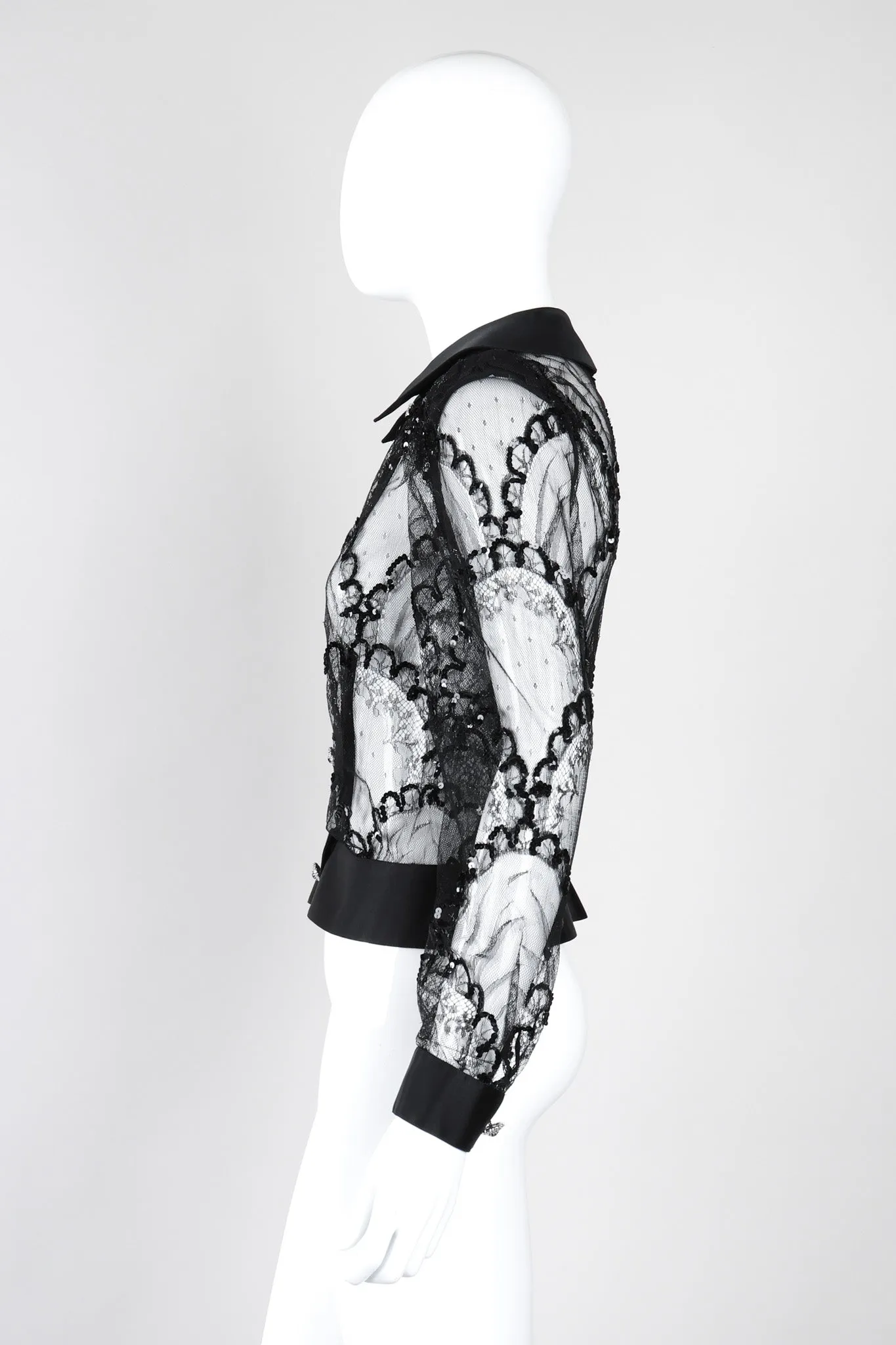 Sequin Mesh Lace Top