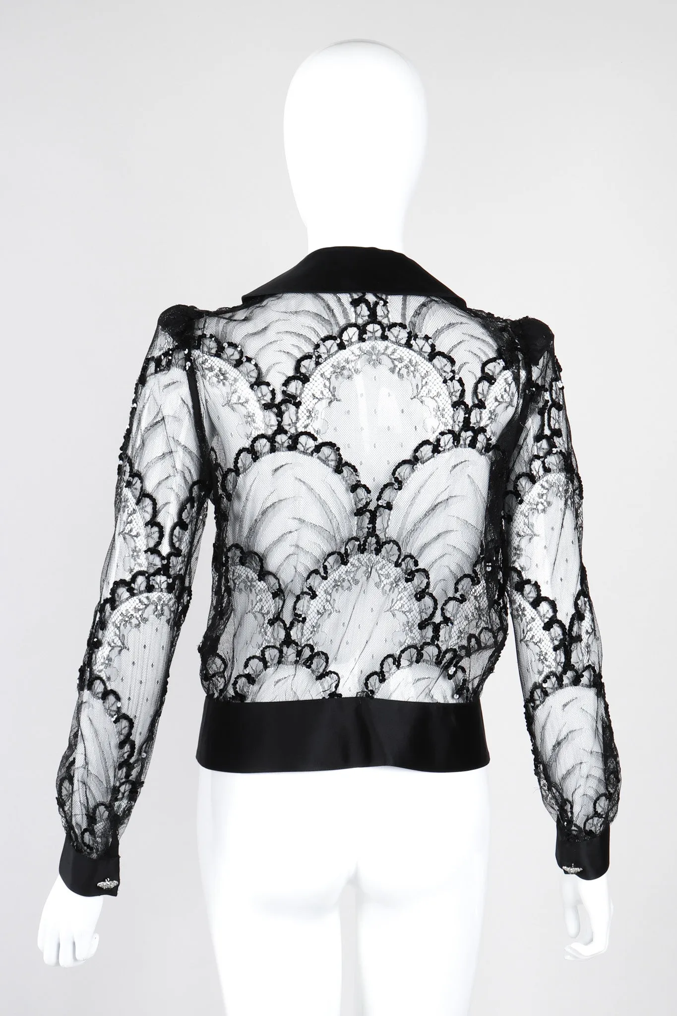 Sequin Mesh Lace Top
