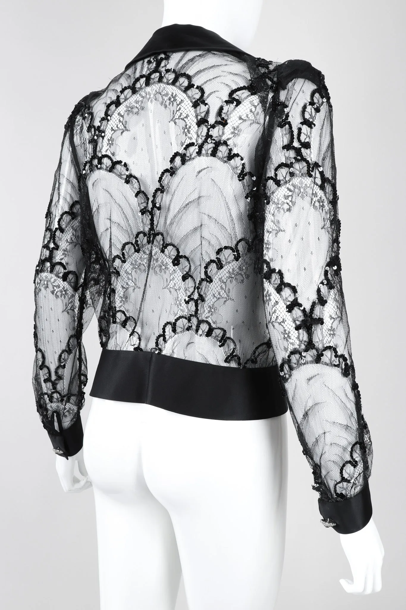 Sequin Mesh Lace Top
