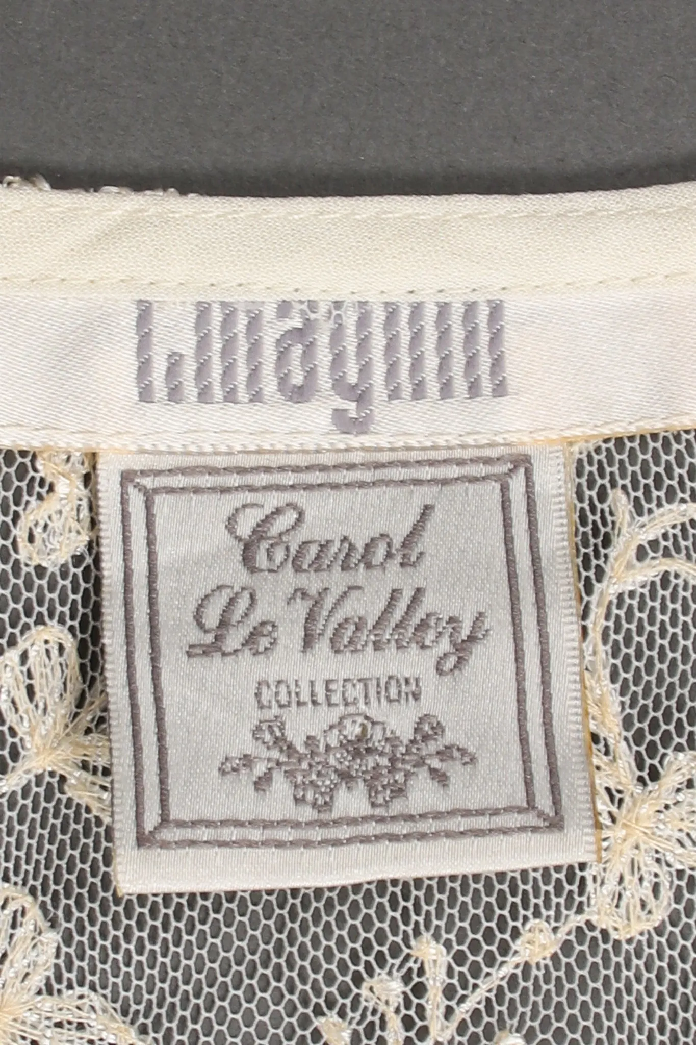 Sheer Lace Jabot Bodysuit