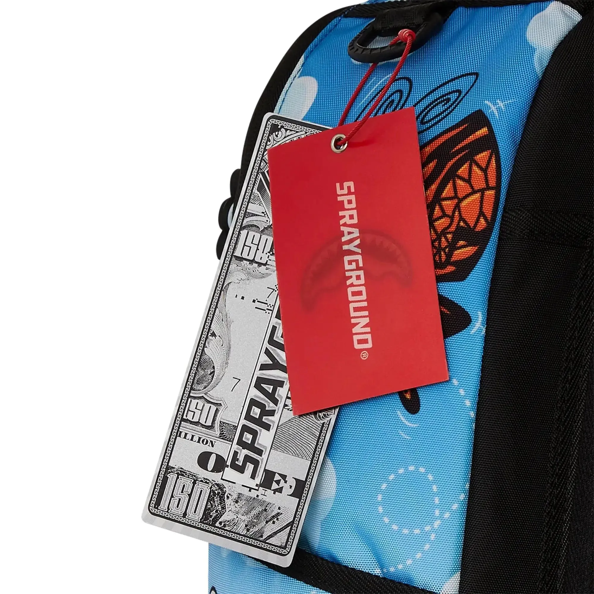 SprayGround Men Crazy Daisies Backpack Spring 2025 (Blue yellow Multi)