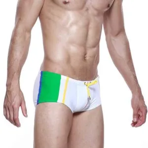 Striped Nylon Beach Swimmwear
