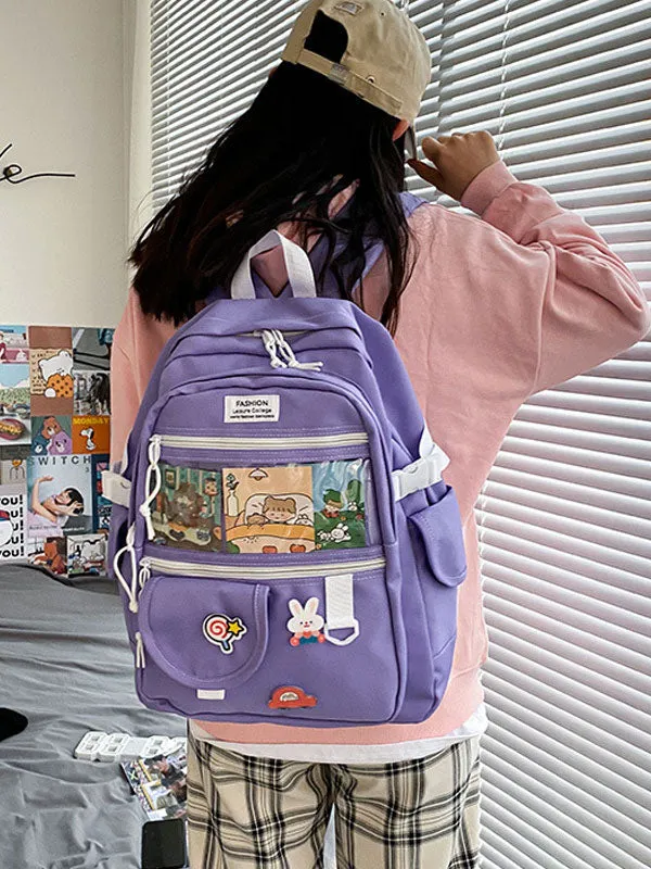 Sweet Lolita Bag Blue Polyester Polyester Backpack Lolita Accessories
