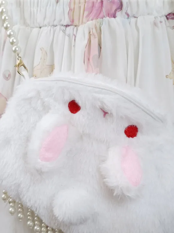 Sweet Lolita Bag White Polyester Pearls Cross-body Bag Lolita Accessories