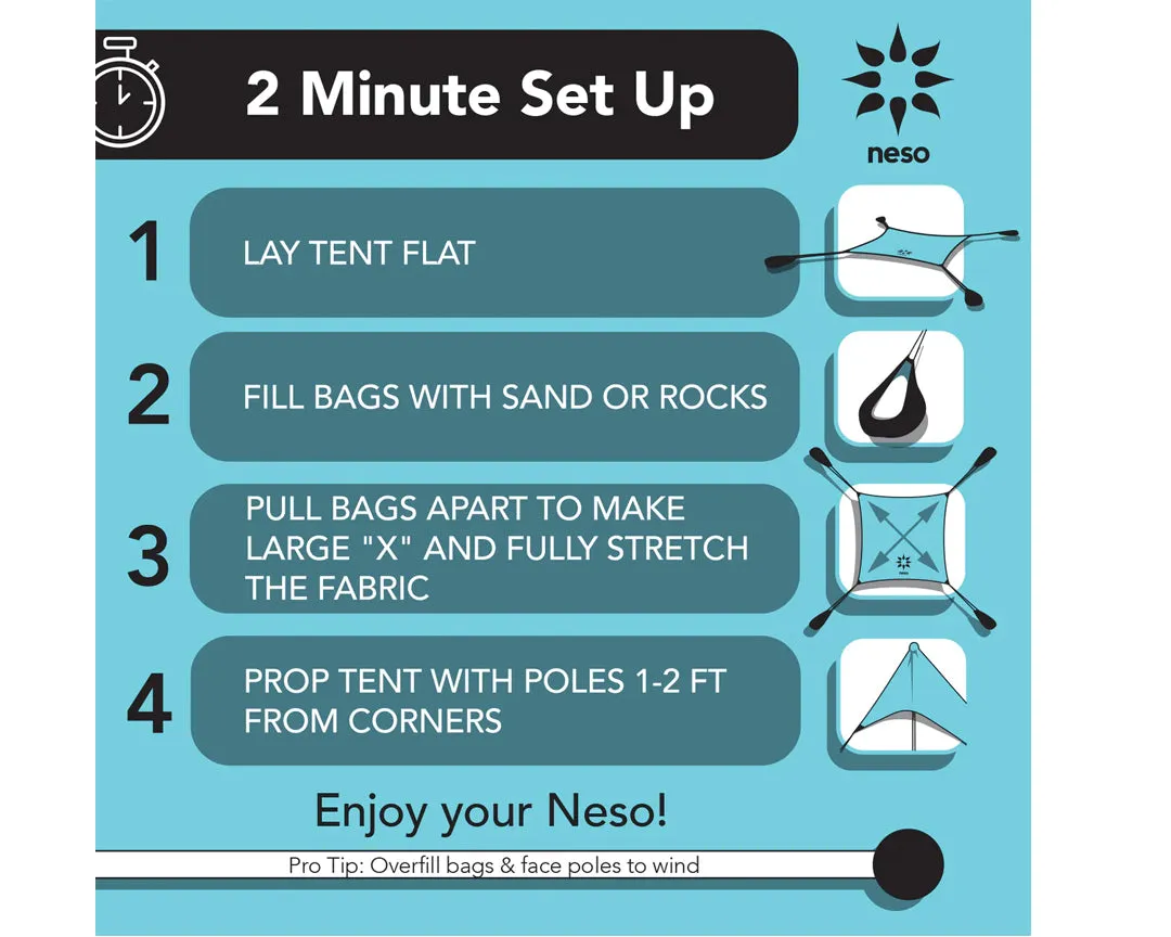 The Neso 1 Tent Solid Colors