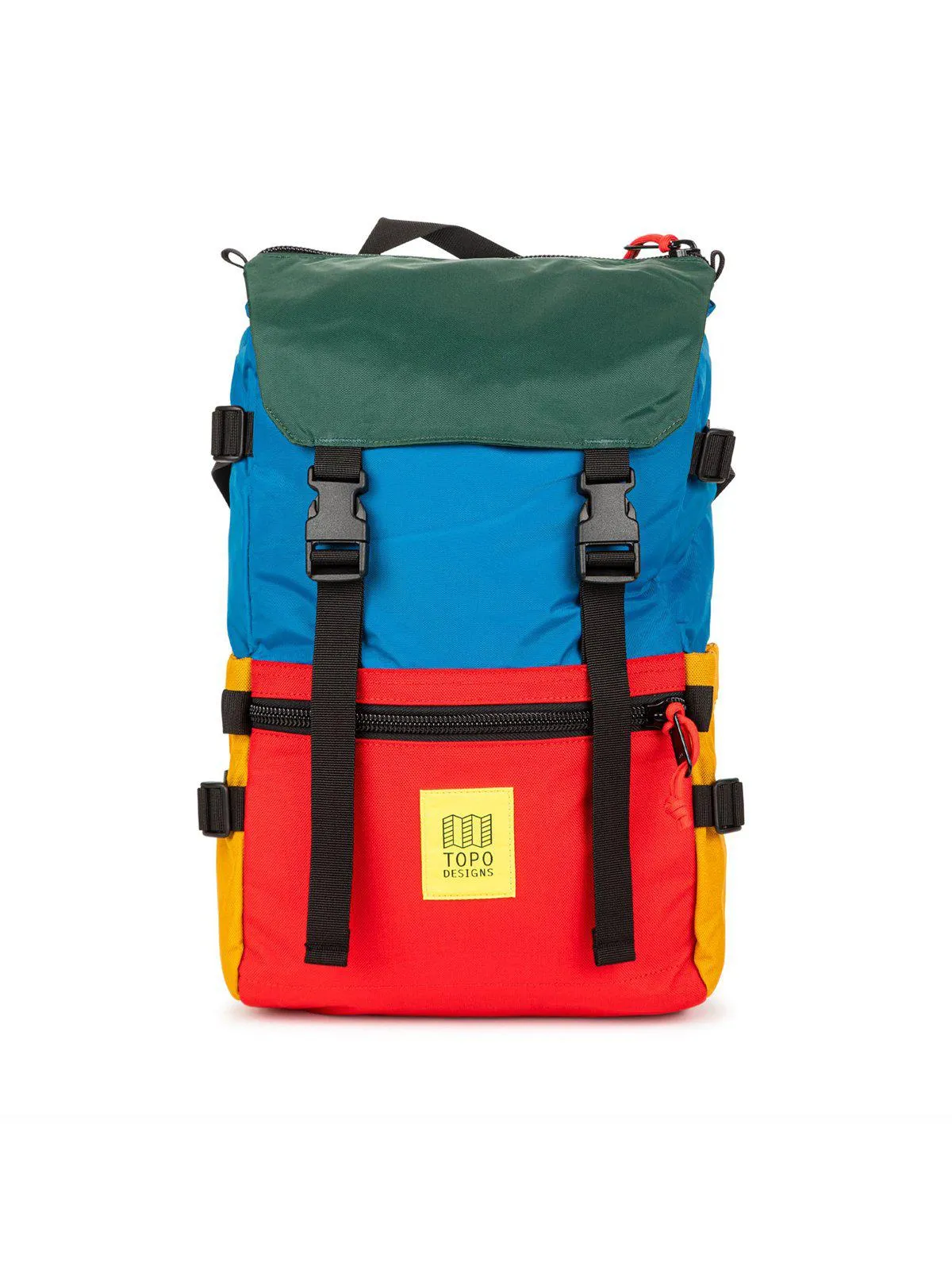 Topo Designs Rover Pack Blue Red Forest