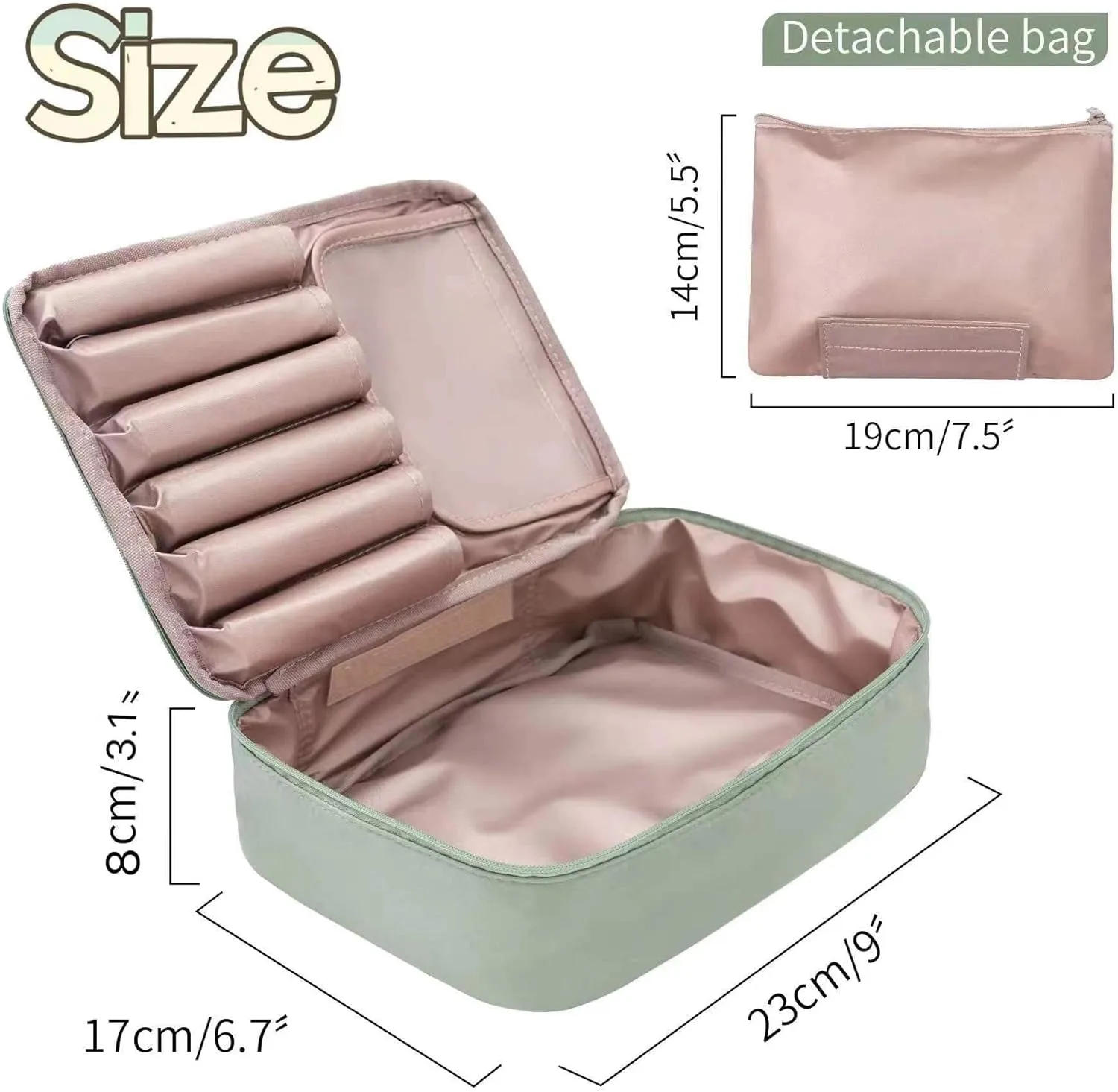 Travel Makeup Toiletry Bag for women & men