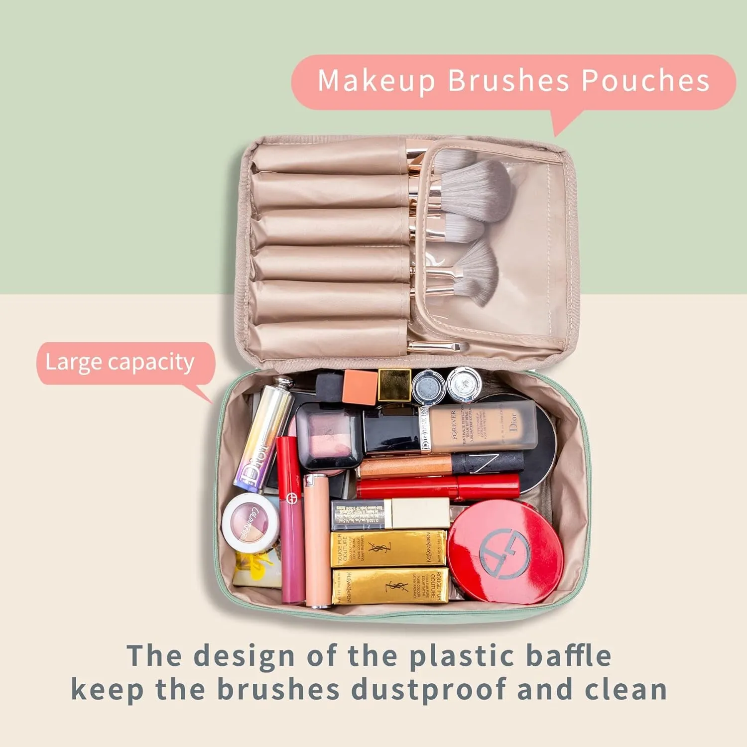 Travel Makeup Toiletry Bag for women & men