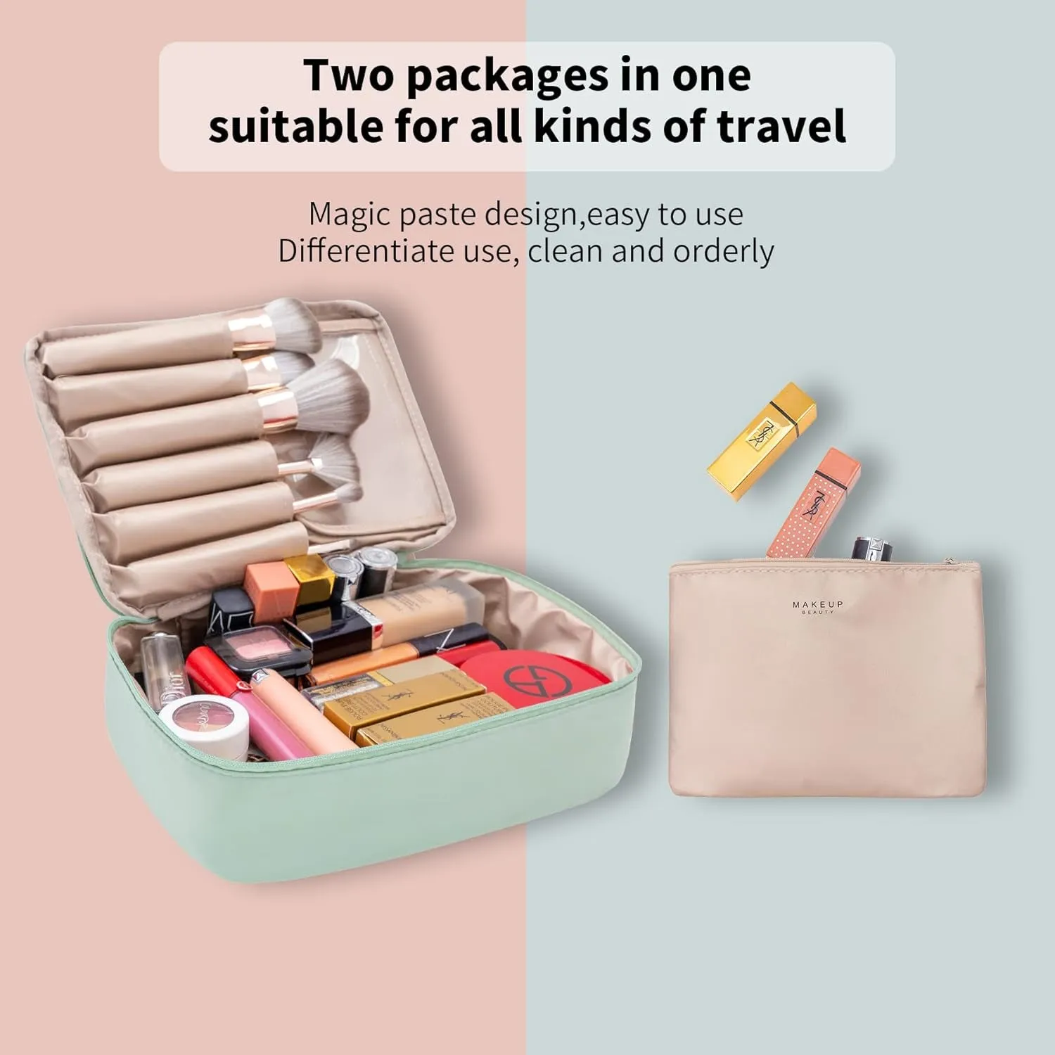 Travel Makeup Toiletry Bag for women & men
