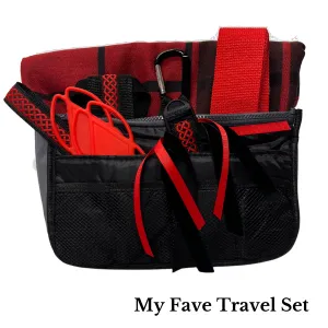 Travel Set - Red & Black Plaid