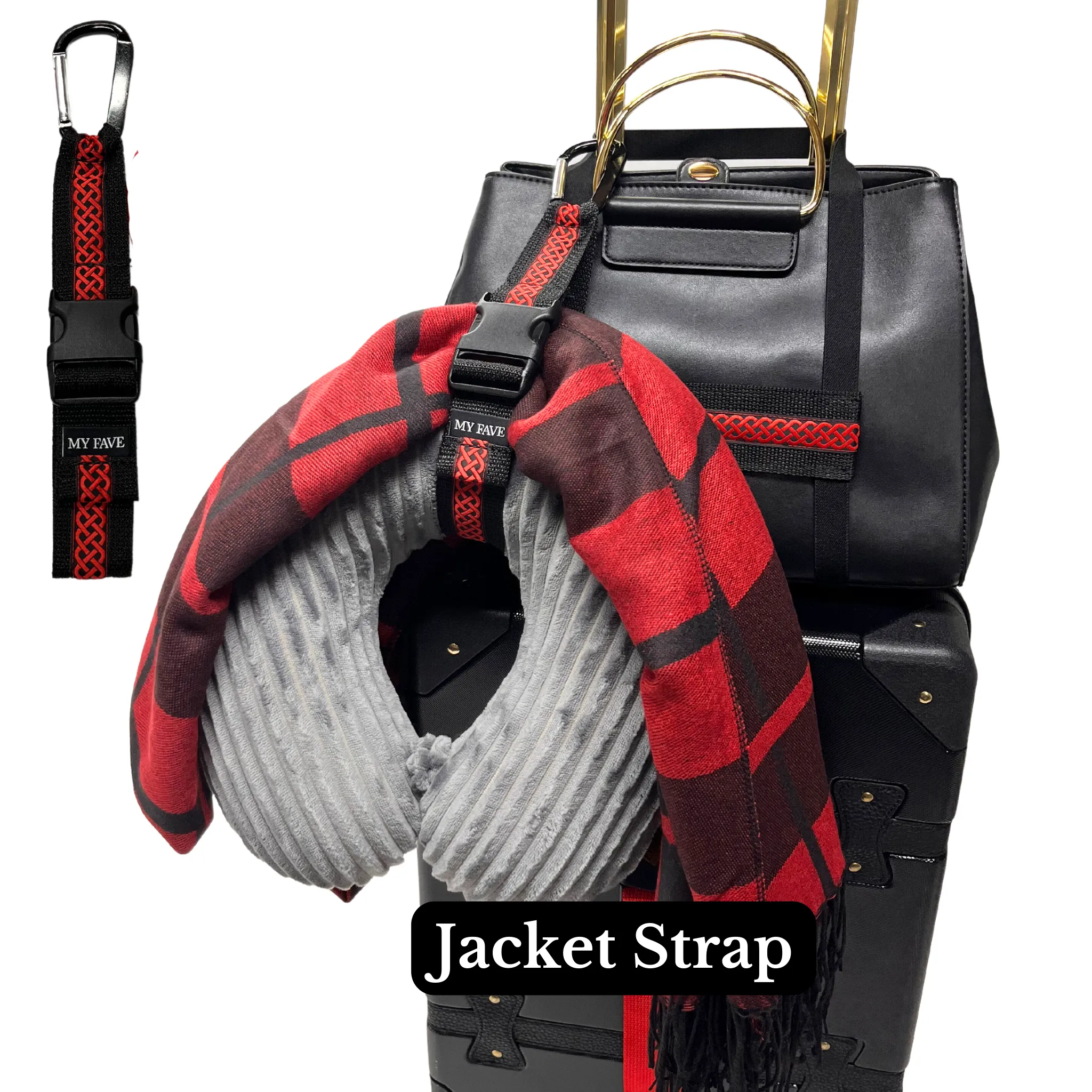 Travel Set - Red & Black Plaid