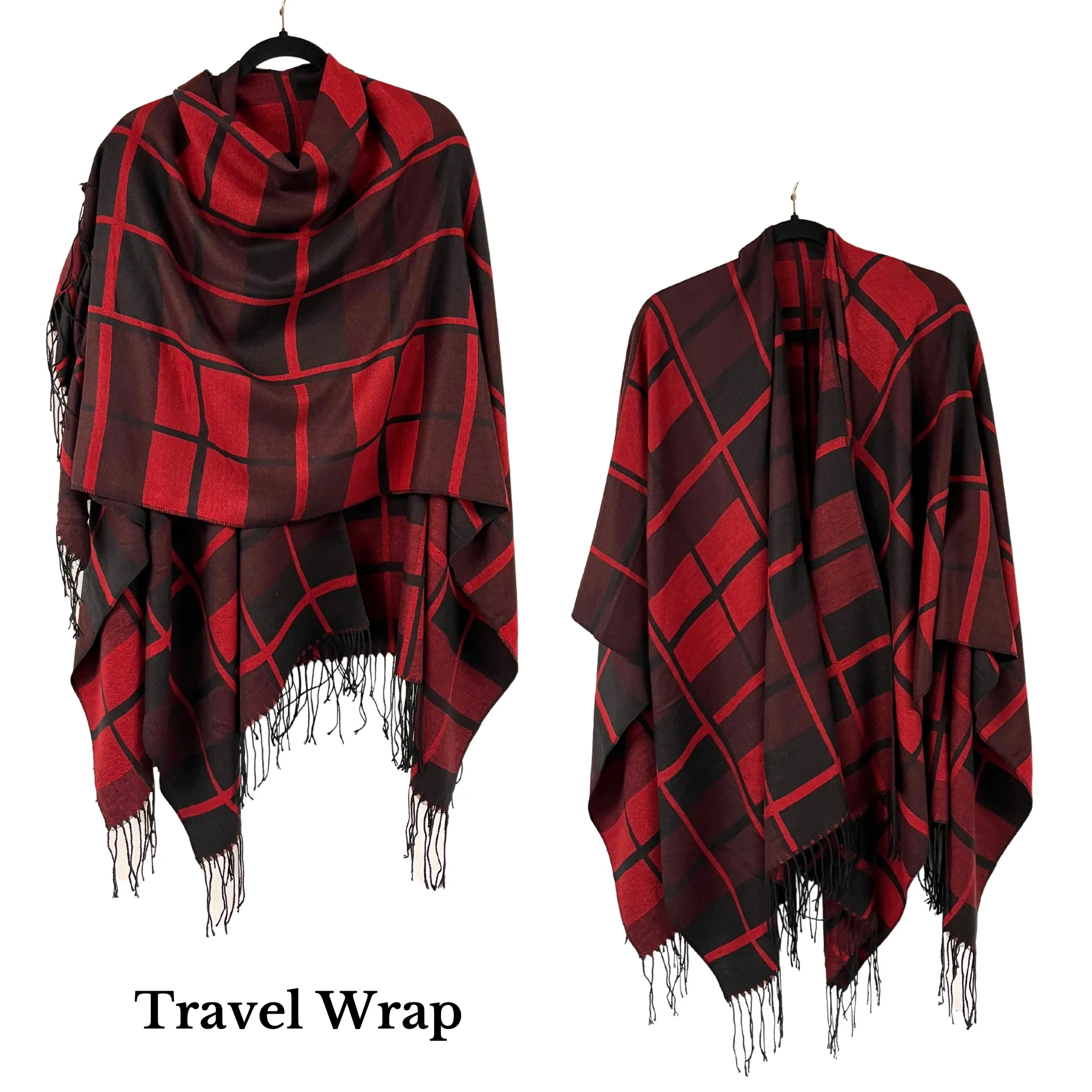 Travel Set - Red & Black Plaid