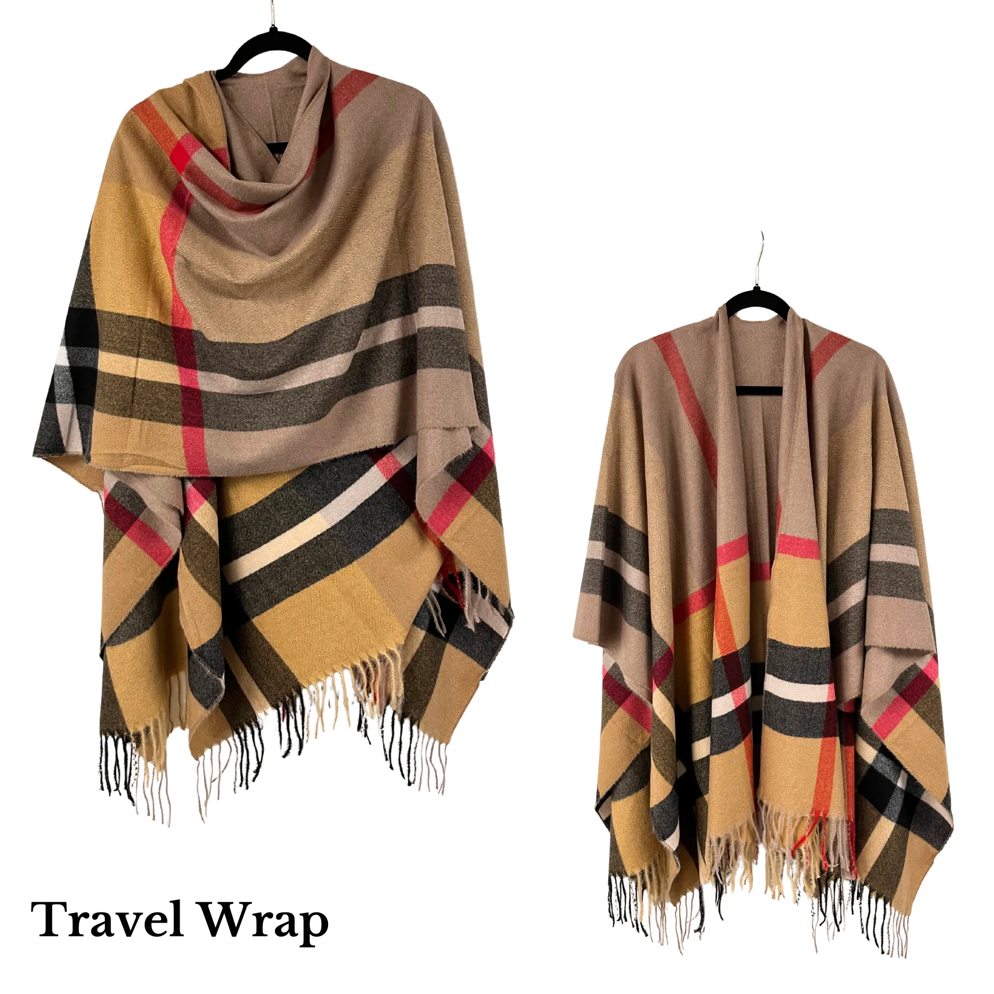 Travel Set - Tan Plaid 2