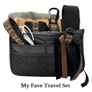 Travel Set - Tan Plaid 2