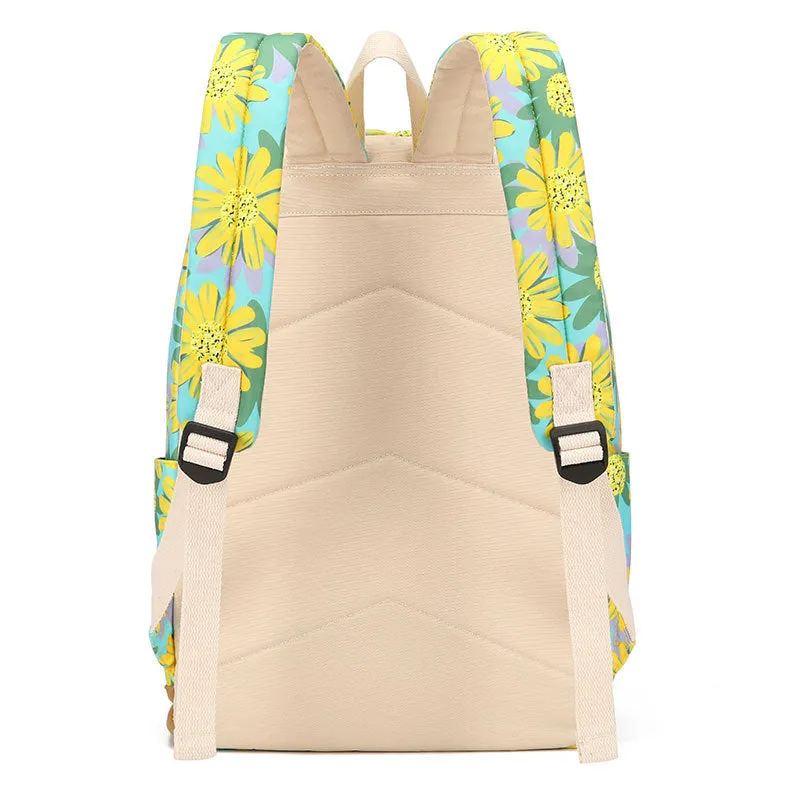 Travel Students School Bag Daisy Cute Backpack For Ladies