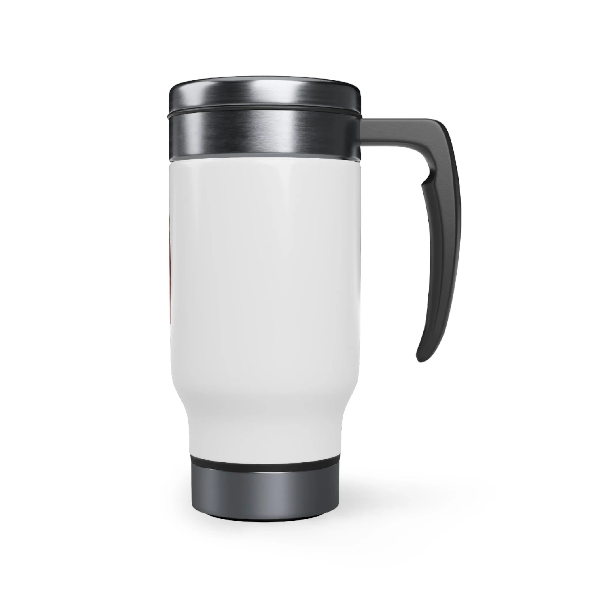 Turkmenistan Stainless Steel Travel Mug with Handle, 14oz