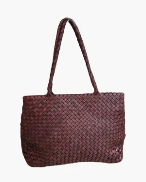 VINTAGE MESH TOTE IN BORDO