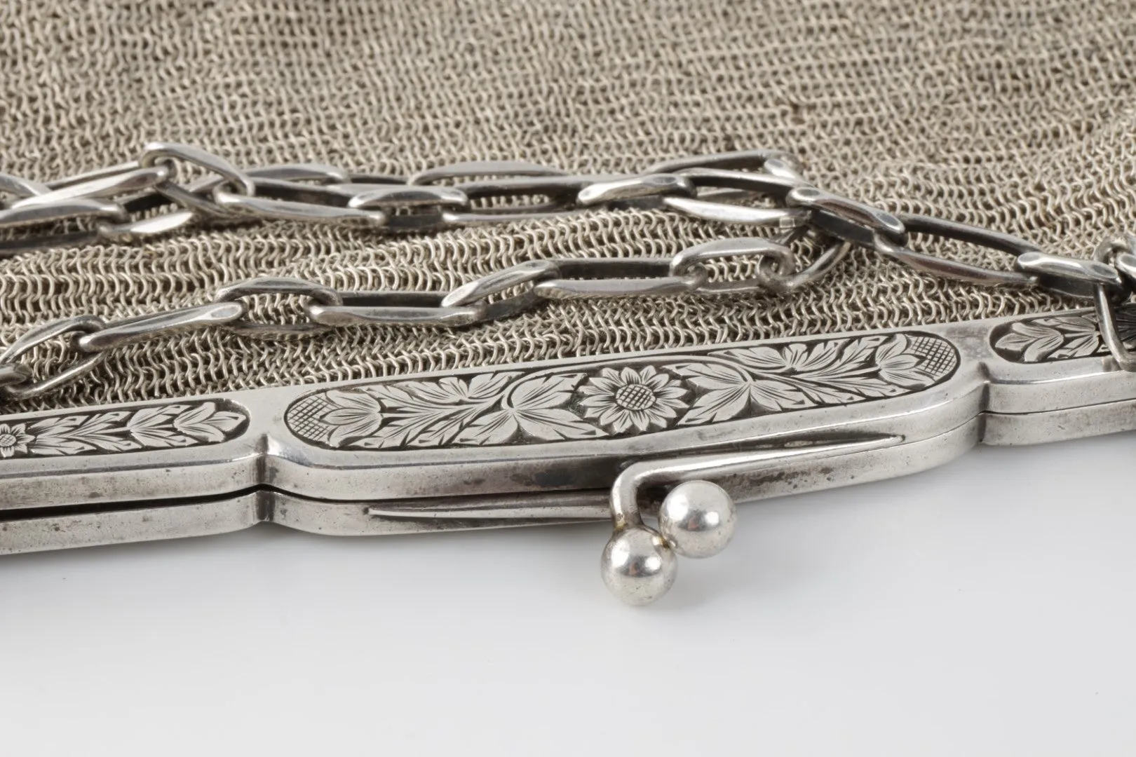 Vintage Silver 925 Mesh Bag