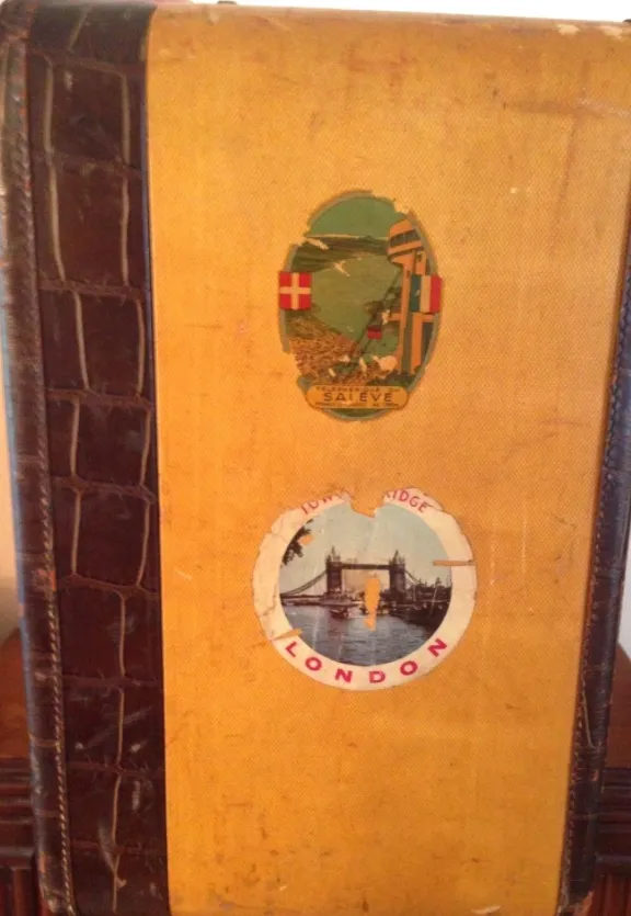 Vintage Suitcase Travel Stickers