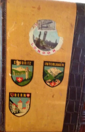 Vintage Suitcase Travel Stickers