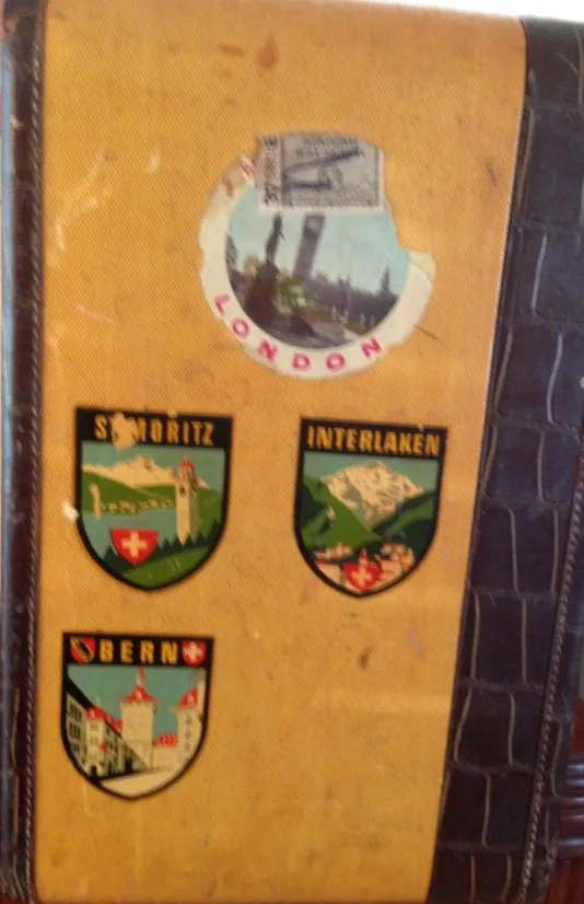 Vintage Suitcase Travel Stickers